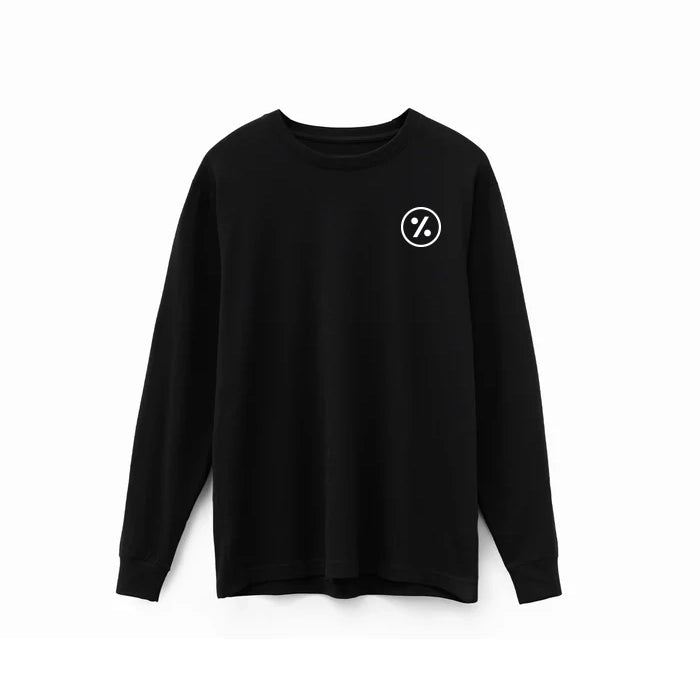 BobaSnob Black 100% Cotton 6oz Long Sleeve T-Shirt