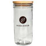 Load image into Gallery viewer, Boba Snob Glass Tumbler 16 oz