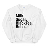 Load image into Gallery viewer, Milk Sugar Black Tea Boba Unisex Sweatshirt