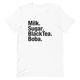 Load image into Gallery viewer, Milk Sugar Black Tea Boba Short-Sleeve Unisex T-Shirt